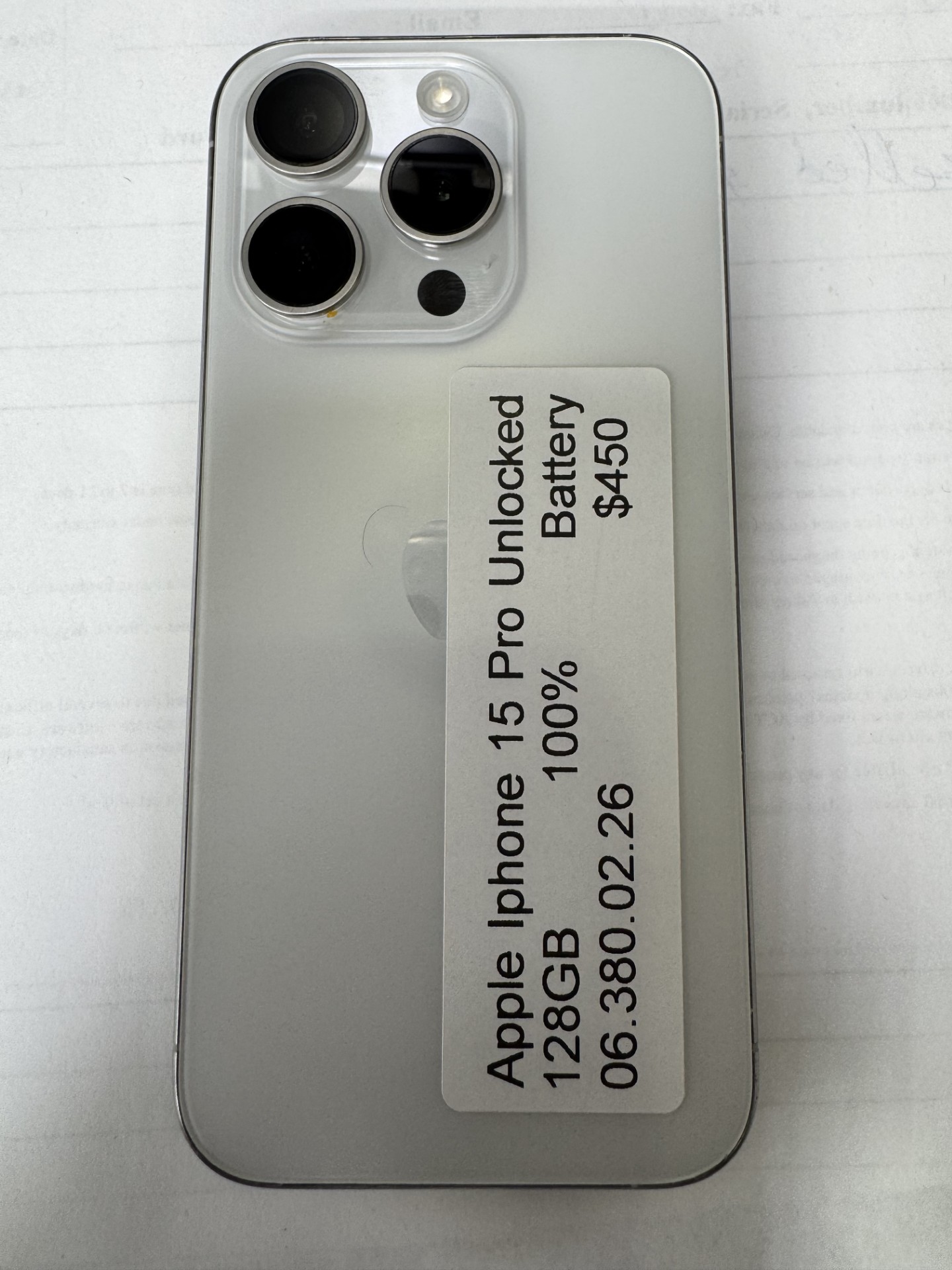 IPhone 15 Pro 128GB Unlocked